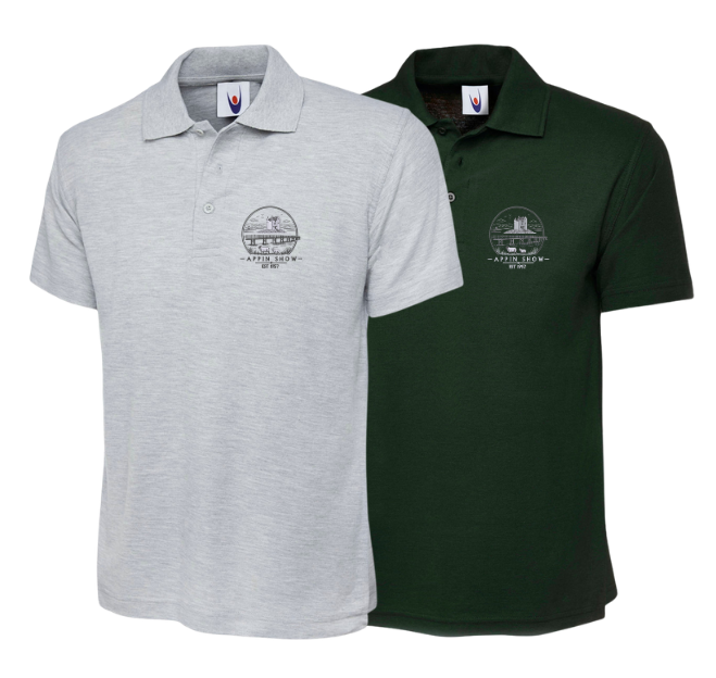 Appin Show 2026 kids polo shirt with the new Appin Show logo embroidered on the left breast