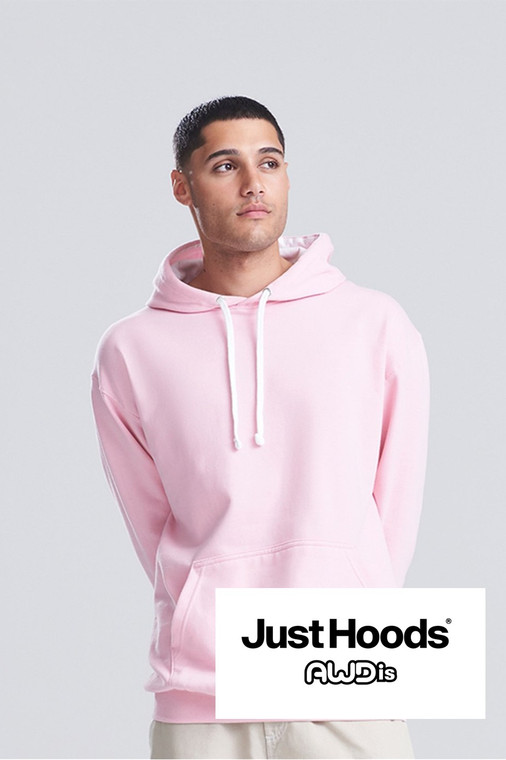 AWDis JH003 Varsity Hoodie contrast pullover for custom branding