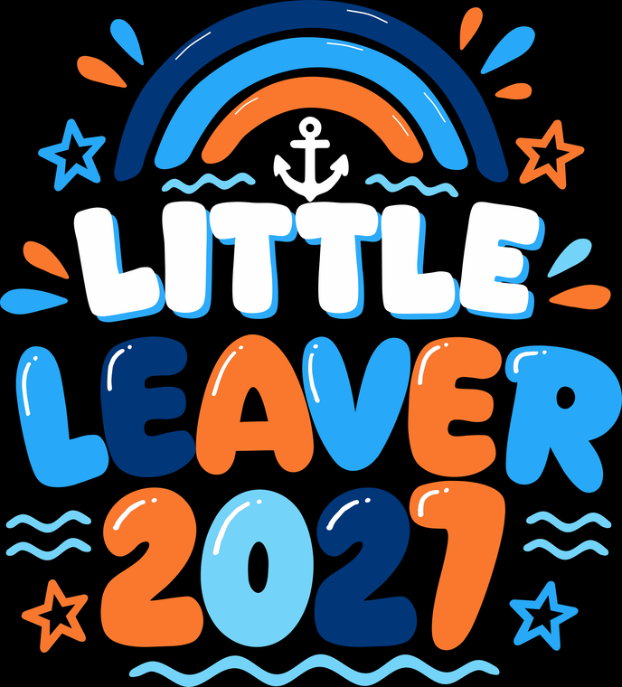 Little Leavers t-shirt print design for nursery and early learning centre children