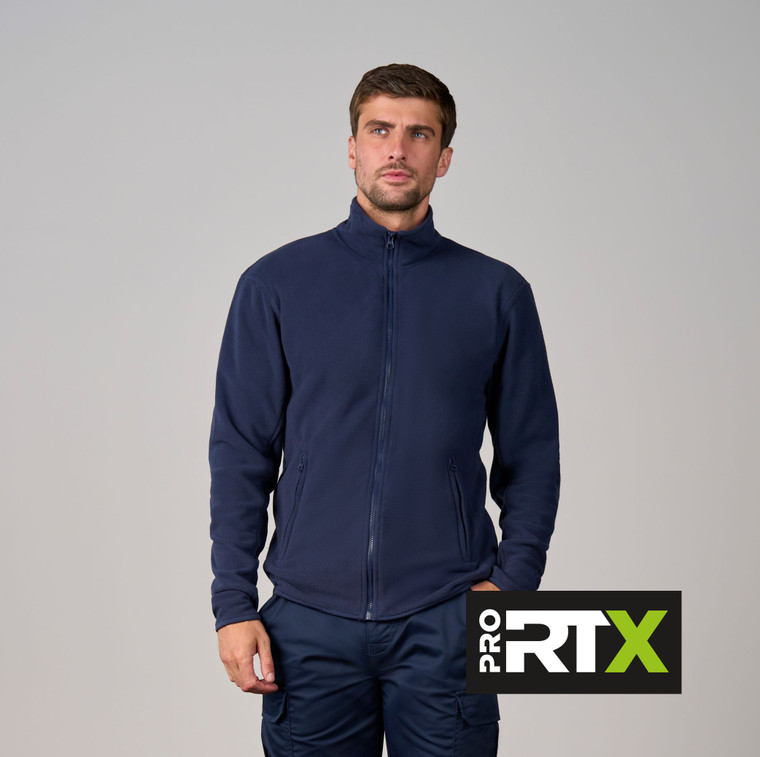 Pro RTX RX401 pro microfleece in navy for professional workwear