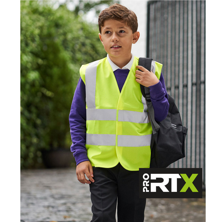 RX70J Pro RTX HV Yellow Kids Hi Vis Waistcoat