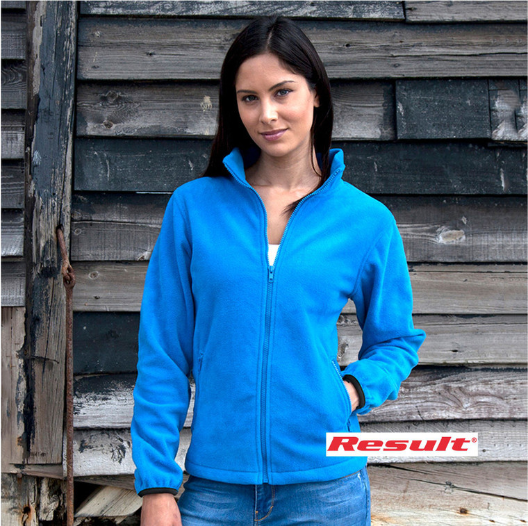Result R220F women’s microfleece jacket ladies workwear fleece for embroidery