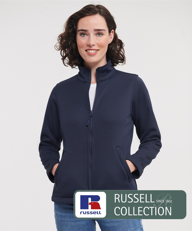Russell J040F women's smart softshell jacket custom printed or embroidered