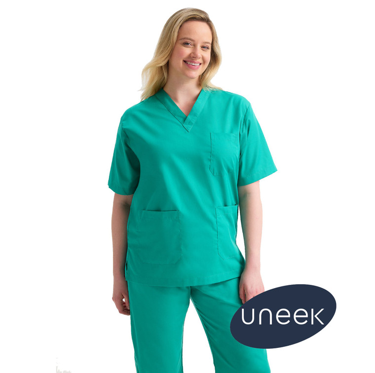 Uneek UC921 V Neck Scrub Top for healthcare professionals
