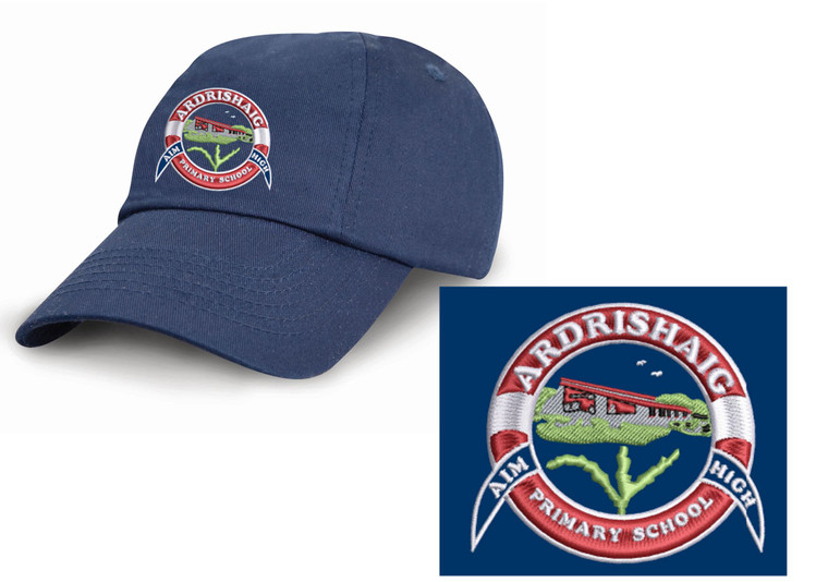 Ardrishaig  Primary School navy cap with embroidered school logo