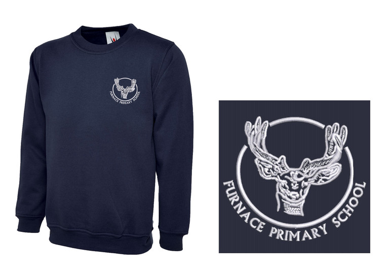 Furnace Primary School Uniform Adult Sweatshirt Navy