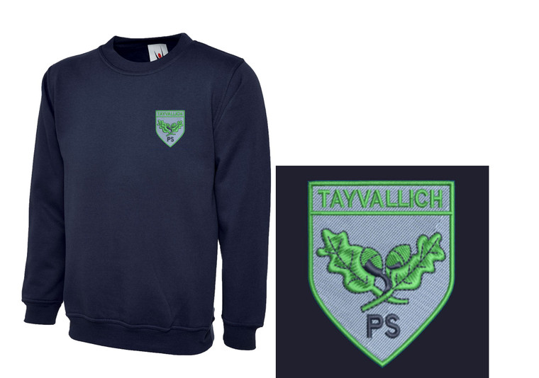 Tayvallich Primary School Uniform Children's Navy Sweatshirt