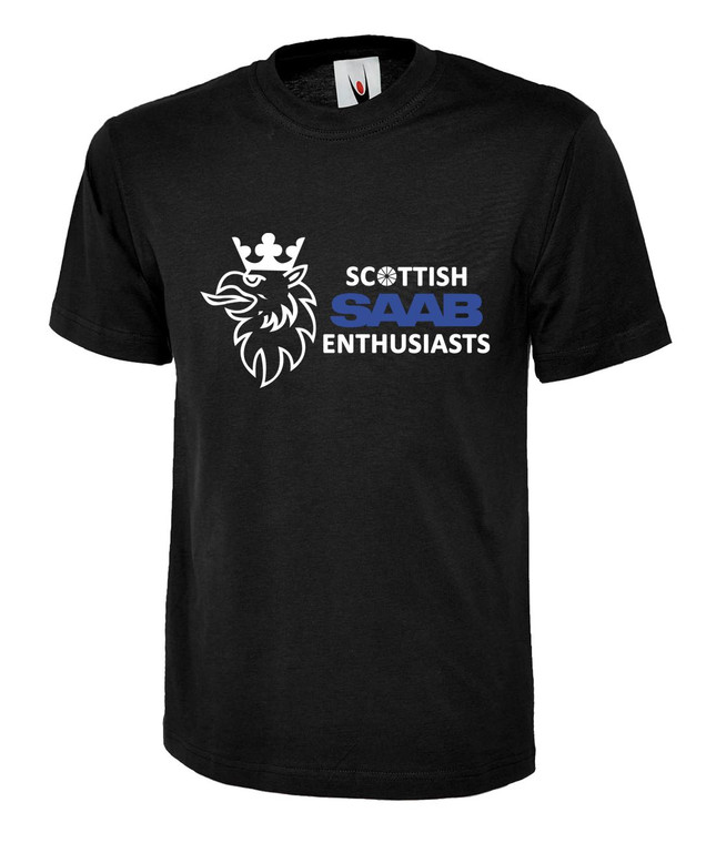 Black Scottish SAAB Enthusiasts T-Shirt