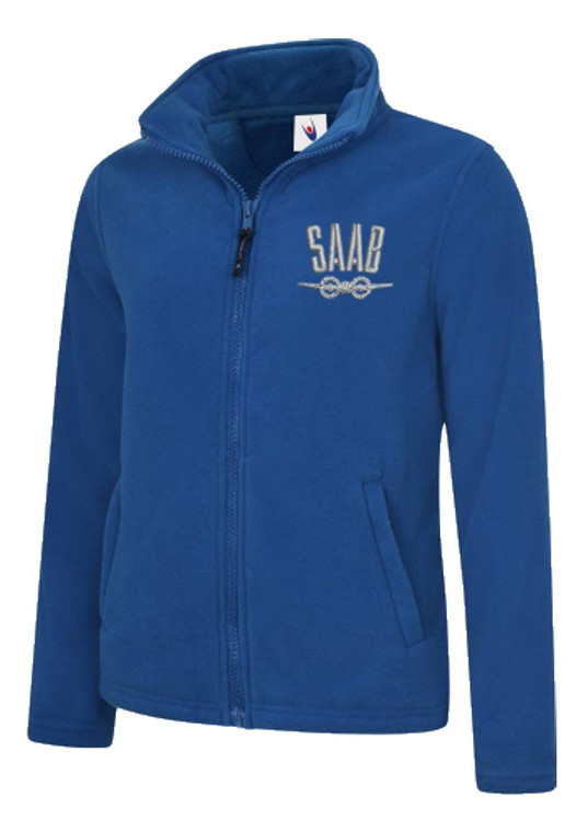 Royal Blue SSE SAAB Aeroplane Ladies Full Zip Fleece Jacket