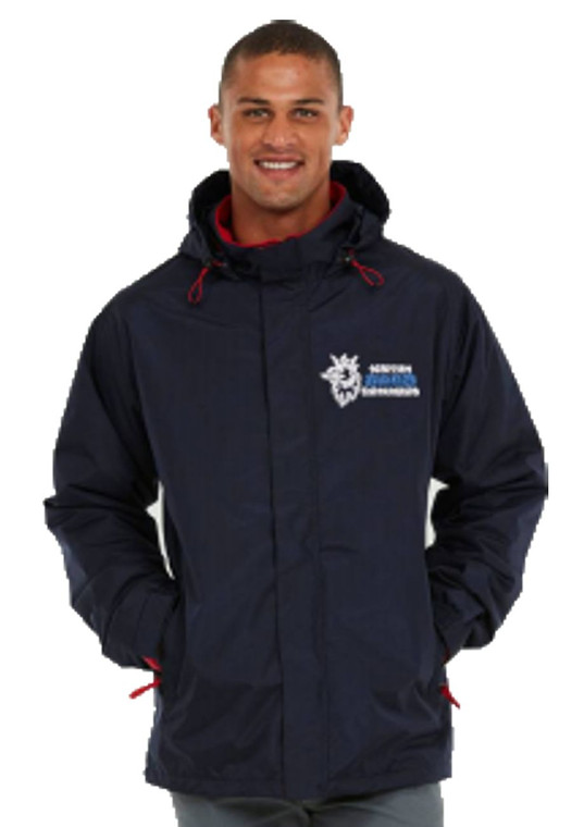 Navy/Red Scottish SAAB Enthusiasts Deluxe Outdoor Jacket