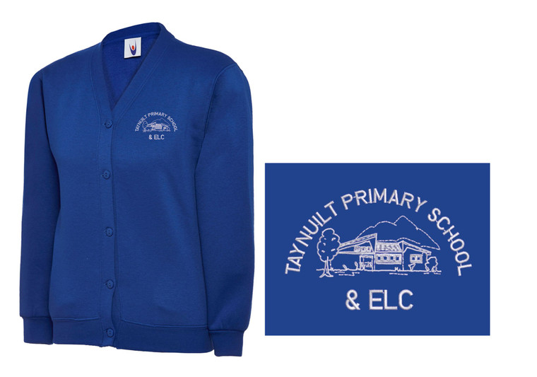 Taynuilt Primary School Uniform Royal Blue Children's Cardigan