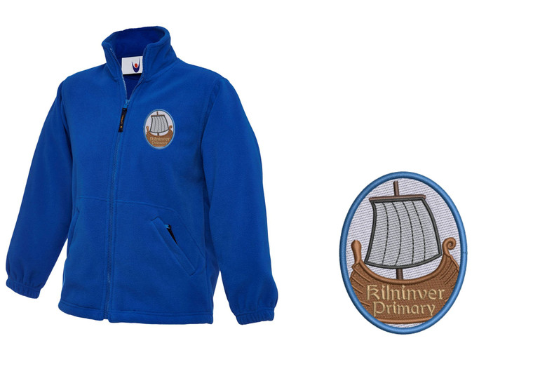 Kilninver Primary School Children's Fleece Jacket Royal Blue