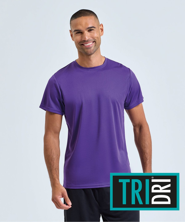 TriDri TR503 textured recycled tee printed activewear and teamwear