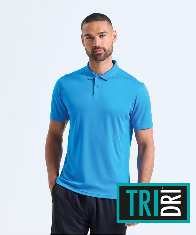TriDri TR505 textured recycled polo embroidered or printed teamwear and workwear