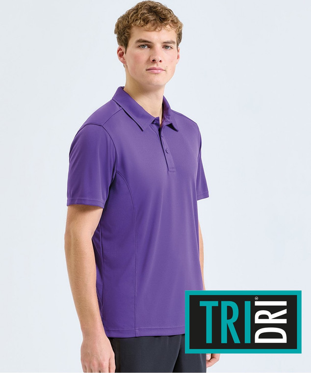 TriDri TR012 panelled polo embroidered or printed sports teamwear and workwear