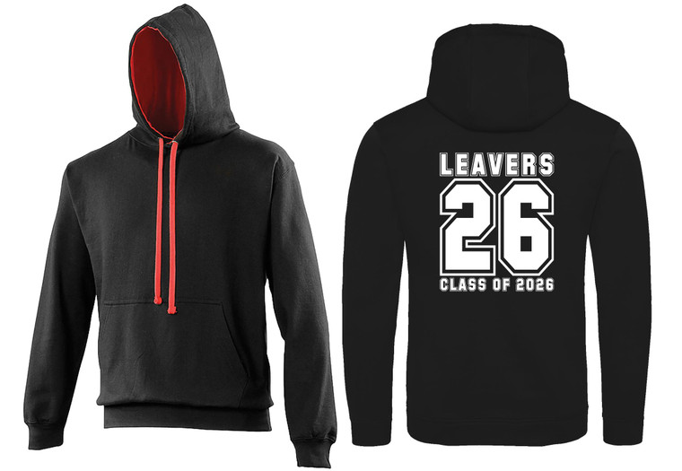 Secondary School Leavers Hoodie 2026 Print 1 Black