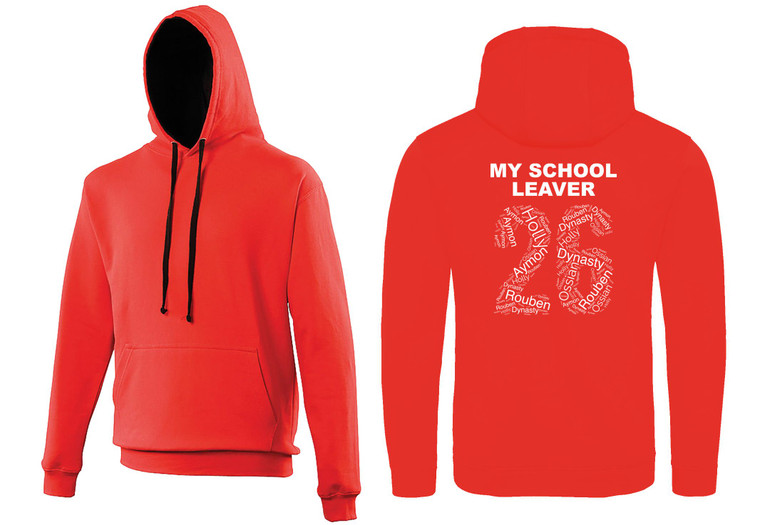 Secondary School Leavers Varsity Hoodie 2026 Red/French Navy