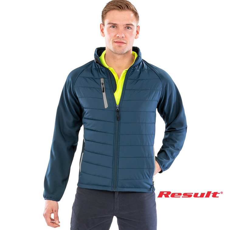 Result R237X compass padded softshell jacket workwear jacket for embroidery