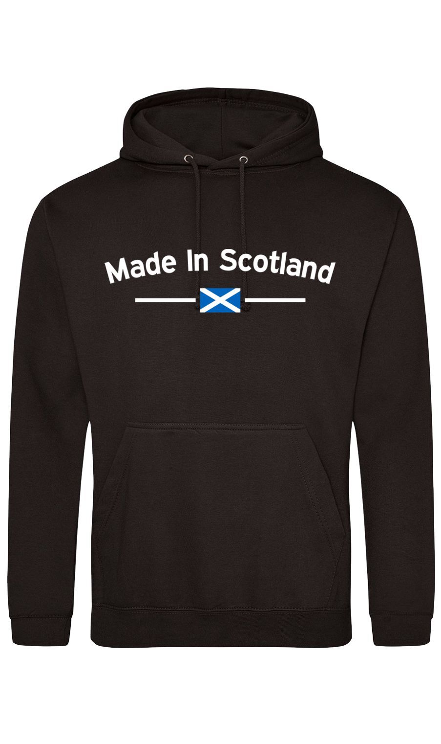 Black Made In Scotland printed hoodie