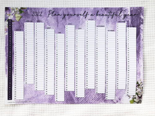 Morning Dew Wall Planner - A3