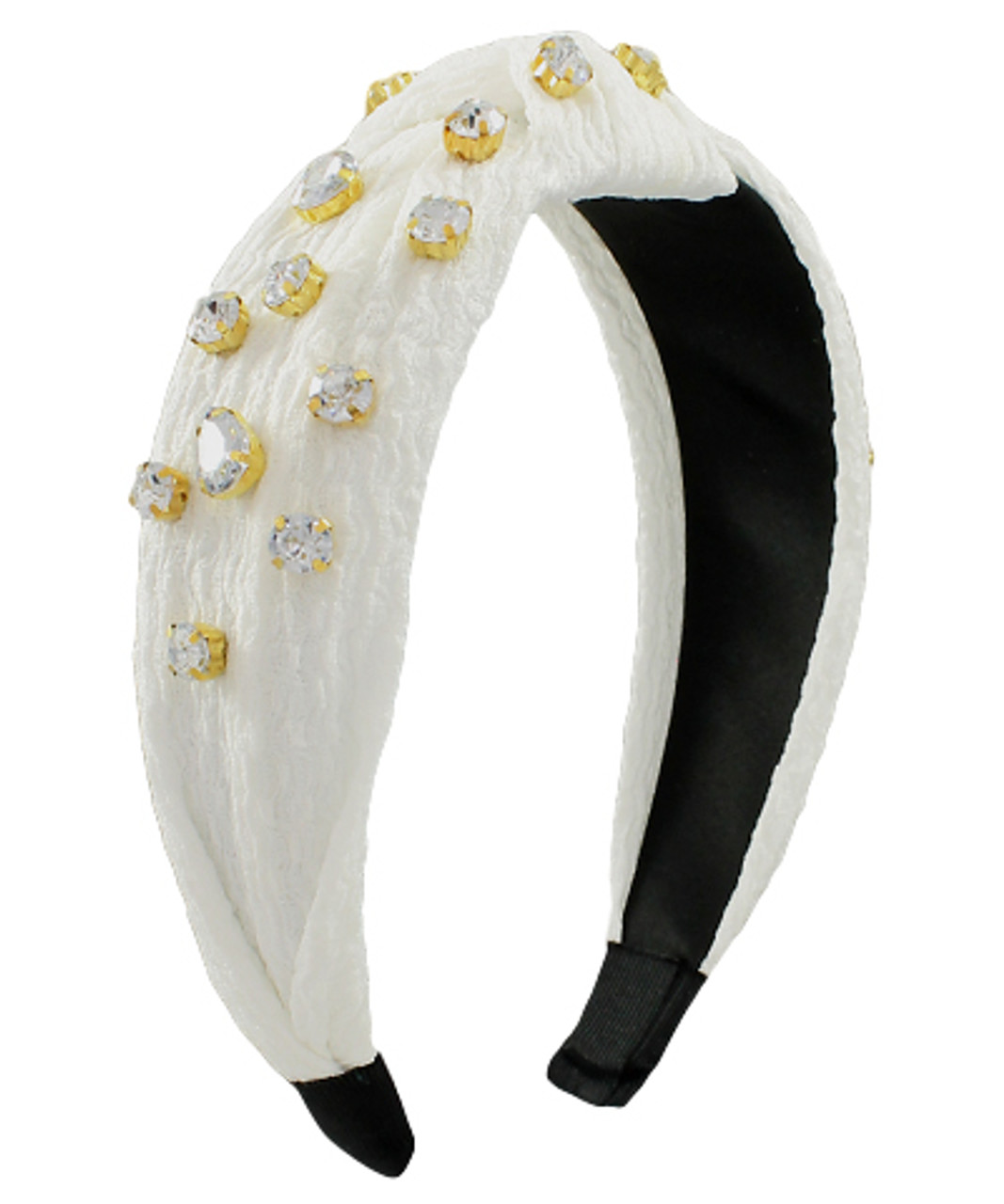 White Headband With Stones - I Just Have to Have It