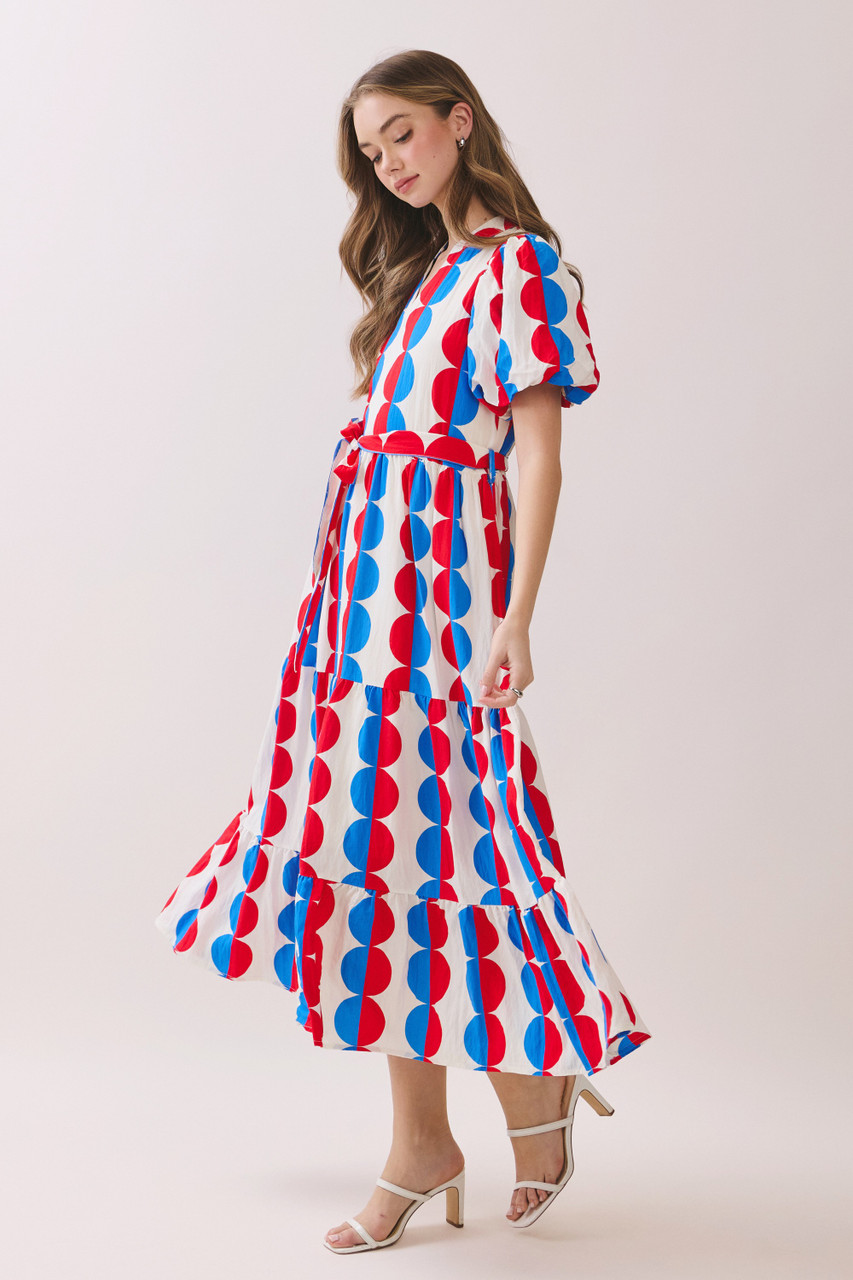 red blue maxi dress Jean Paul Gaultier SSENSE Exclusive Red & Blue 'The Squeletor' Maxi Dress