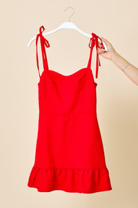 "Tessa" Mini Dress (Red) "Tessa" Mini Dress (Red)