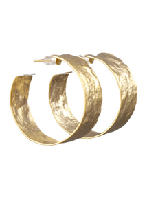 "Margot" Matte Gold Hoop Earring "Margot" Matte Gold Hoop Earring