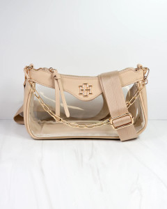 "Cassidy" Clear Purse (Nude) "Cassidy" Clear Purse (Nude)