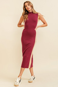 "Kaitlyn" Midi Dress (Burgundy) "Kaitlyn" Midi Dress (Burgundy)