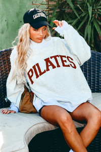 "Pilates/Yoga" Reversible Mockneck Sweatshirt "Pilates/Yoga" Reversible Mockneck Sweatshirt