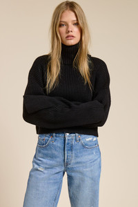 "Mollie" Turtleneck Sweater (Black) "Mollie" Turtleneck Sweater (Black)