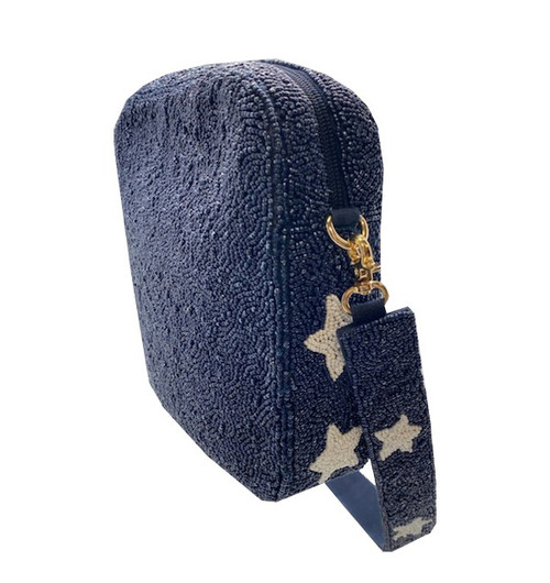 "Baby I'm A Star" Beaded Bag (Navy) "Baby I'm A Star" Beaded Bag (Navy)