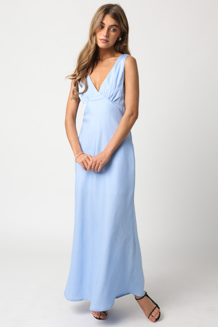 "Vallie" Maxi Dress (Light Blue)