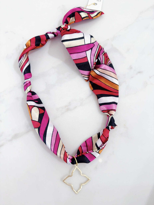 "58" Scarf Necklace