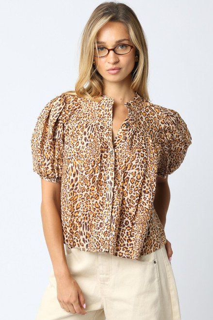 "Greta" Top (Leopard)