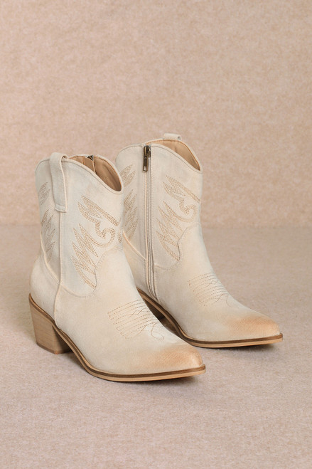 "Casey" Boot (Beige) "Casey" Boot (Beige)
