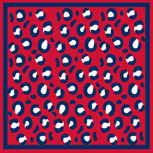 "Cheetah" Bandana (Red and Blue) "Cheetah" Bandana (Red and Blue)