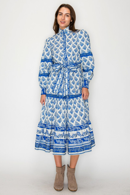 "Sahara" Midi Dress (Blue Mix) "Sahara" Midi Dress (Blue Mix)