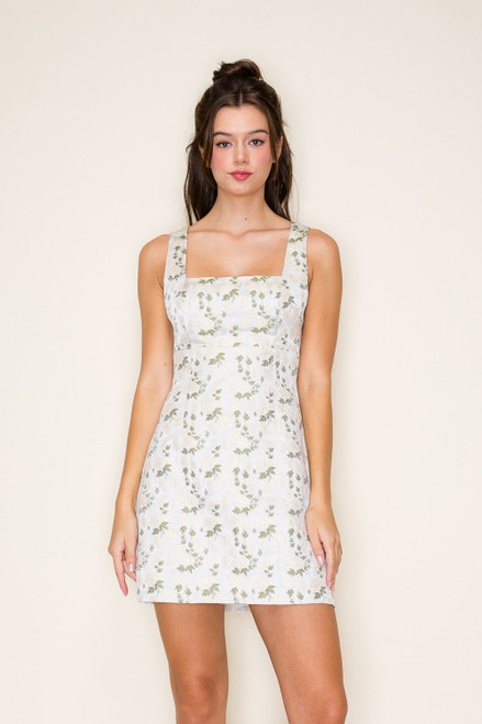 "Payton" Jacquard Dress (Floral) "Payton" Jacquard Dress (Floral)