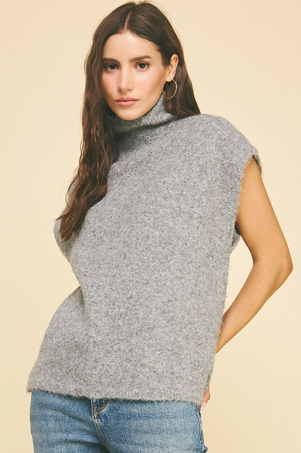 "Georgie" Turtleneck Sweater (Charcoal) "Georgie" Turtleneck Sweater (Charcoal)
