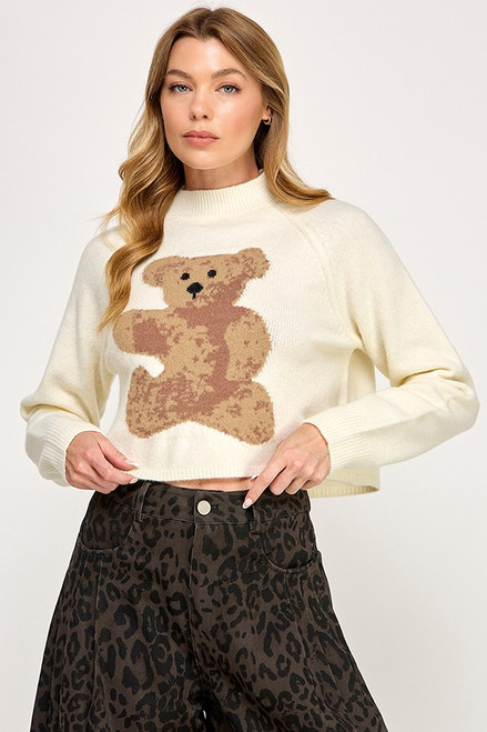 "Bear" Sweater (Ivory) "Bear" Sweater (Ivory)