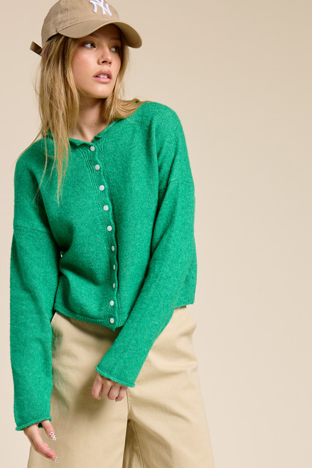 "Piper" Cardigan (Green)