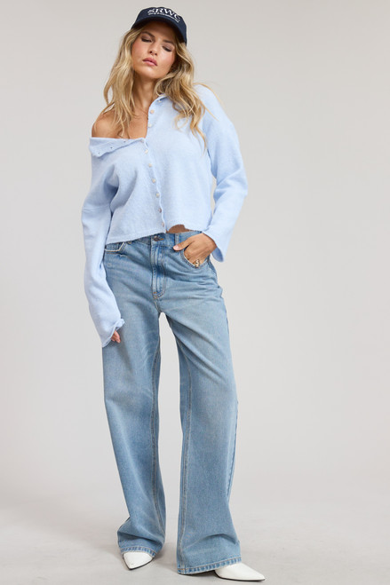 "Piper" Cardigan (Baby Blue)