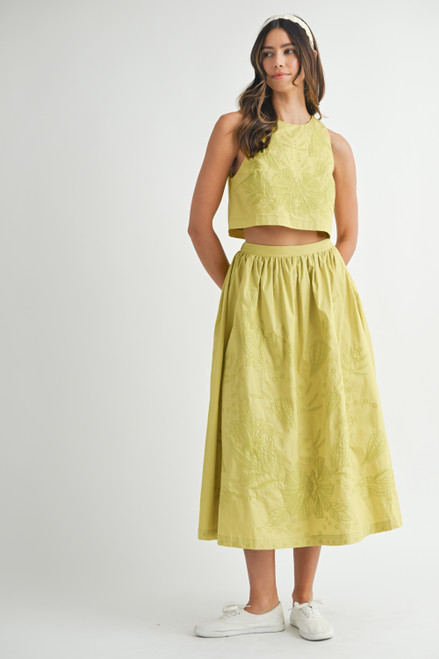 "Ellie" Two Piece Set (Lime)