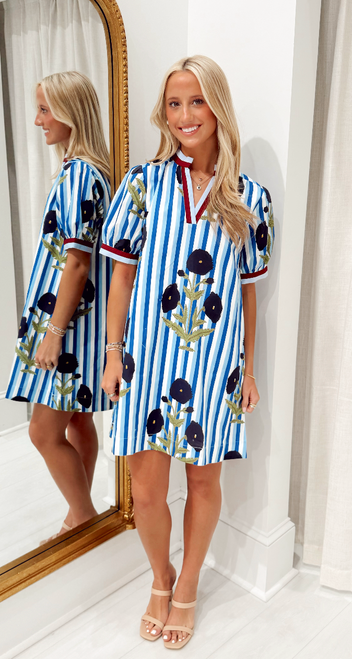"Reagan" Striped Dress