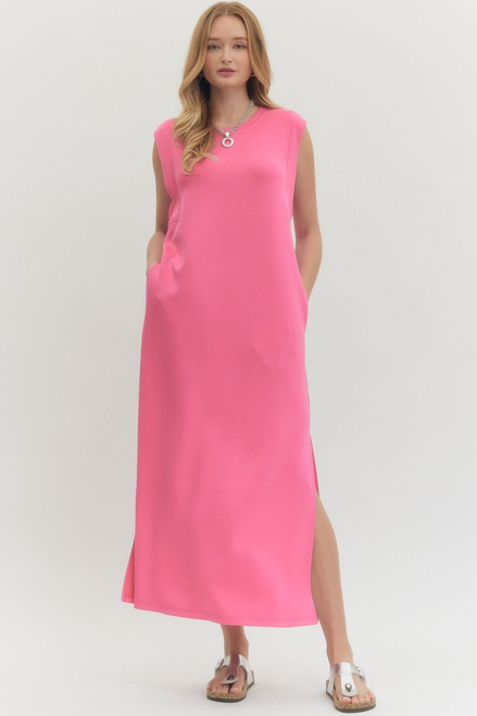 "Sophie" Midi Dress (Pink)