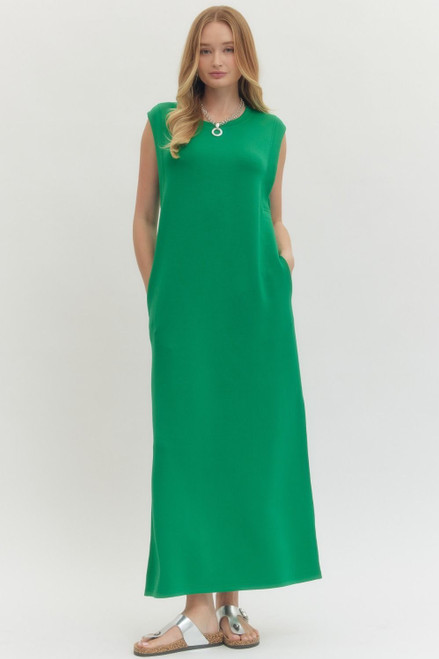 "Sophie" Midi Dress (Green)