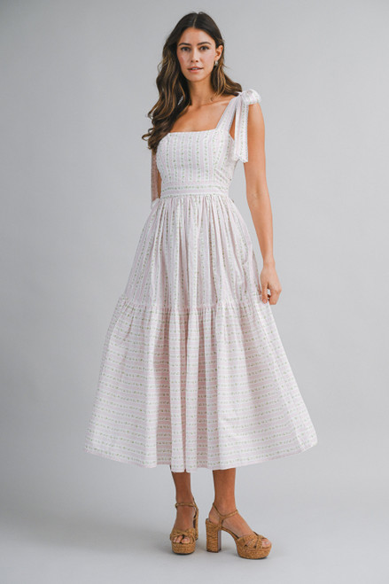 "Emily" Midi Dress (Pink)