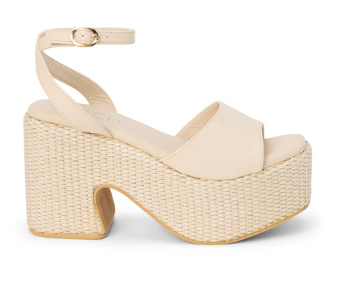 "Arden" Platform Sandal (Ivory)